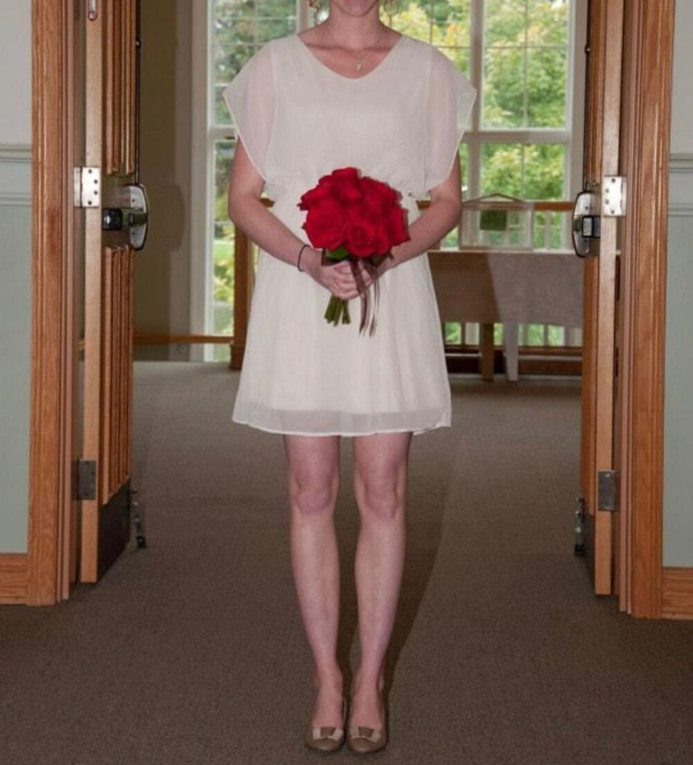 Francesca's Light Pink Dress Size Medium Sheer Sparkle Shimmer